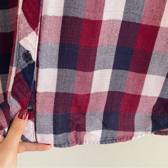 Rails Red and Blue Long Sleeve Button Down Shirt - Picture 10 of 12